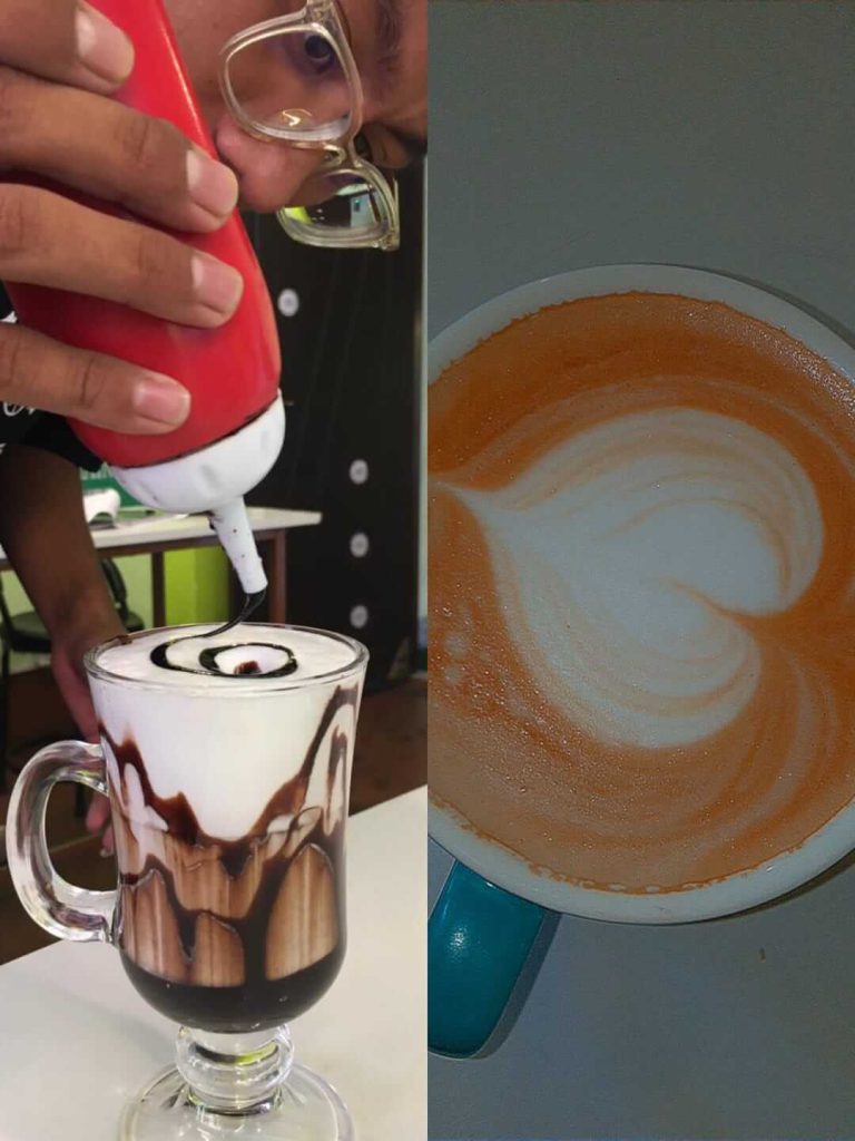 LATTE ,SPRINAL, FACE ART